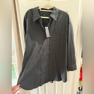 Rails Black Button Down Shirt / Tunic